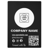 Porte-bloc Porte-bloc-notes de logo d'entreprise moderne et c (Dos)