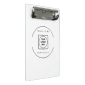 Porte-bloc Porte-bloc-notes mini avec logo noir et blanc clas (Incliné)