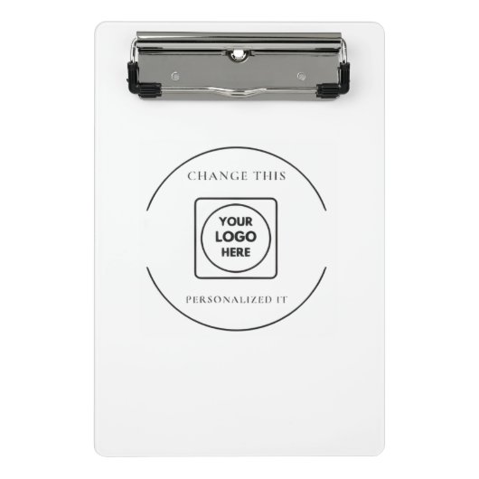 Porte-bloc Porte-bloc-notes mini avec logo noir et blanc clas (Devant)