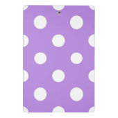 Porte-bloc Porte-bloc-notes mini lilas enneigé (Dos)