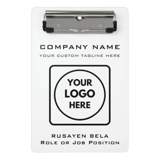 Porte-bloc Porte-bloc-notes Mini Pro avec logo d'entreprise p (Devant)