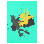 Porte-bloc Porte - bloc Notes musicales Abstraites (Dos)