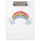 Porte-bloc Porte - bloc nuages arc-en-ciel (Devant)