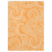 Porte-bloc Porte - bloc orange personnalisé de Paisley (Dos)