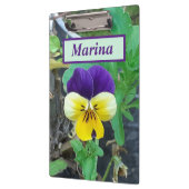 Porte-bloc Porte - bloc Pansy Violet et Jaune (Gauche)