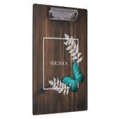 Porte-bloc Porte - bloc papillon Turquoise rustique (Swatch)