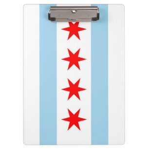 Porte-bloc Porte - bloc patriotique avec drapeau de Chicago C