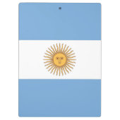 Porte-bloc Porte - bloc patriotique avec drapeau de l'Argenti (Dos)