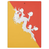 Porte-bloc Porte - bloc patriotique avec drapeau du Bhoutan (Dos)