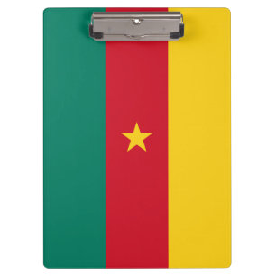 Porte-bloc Porte - bloc patriotique avec drapeau du Cameroun