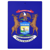 Porte-bloc Porte - bloc patriotique avec drapeau du Michigan, (Dos)