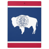 Porte-bloc Porte - bloc patriotique avec drapeau du Wyoming, (Dos)