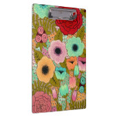 Porte-bloc Porte - bloc peint de cadeau de dames de fleurs (Swatch)
