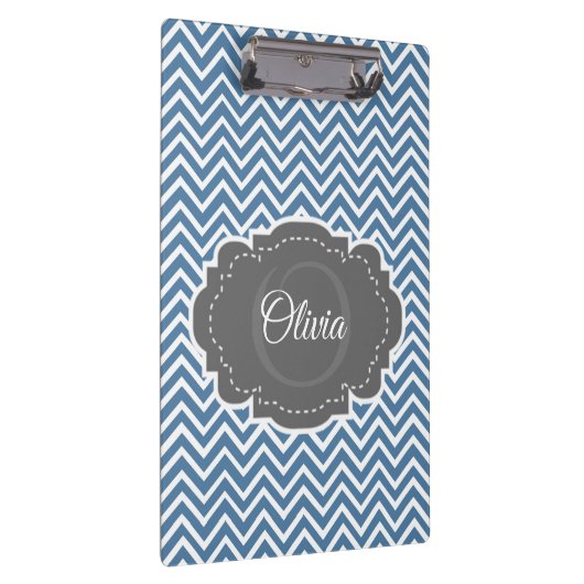 Porte-bloc Porte - bloc personnalisé Blue Chevron (Swatch)