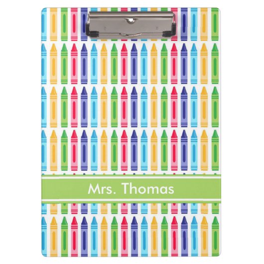 Porte-bloc Porte - bloc personnalisé Crayon multicolore (Devant)