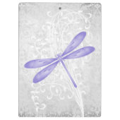 Porte-bloc Porte - bloc personnalisé de libellules violettes (Dos)