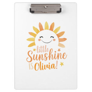 Porte-bloc Porte - bloc personnalisé - "Little Sunshine"