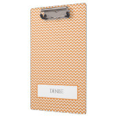 Porte-bloc Porte - bloc personnalisé Orange Simple Chevron (Gauche)