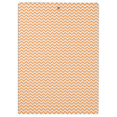 Porte-bloc Porte - bloc personnalisé Orange Simple Chevron (Dos)