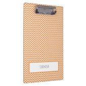 Porte-bloc Porte - bloc personnalisé Orange Simple Chevron (Swatch)