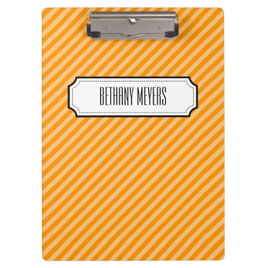 Porte-bloc Porte - bloc personnalisé par rayure diagonale (Devant)