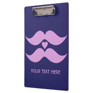 Porte-bloc Porte - bloc personnalisé Pink Mustaches