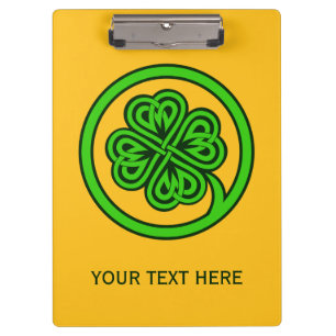 Porte-bloc Porte - bloc personnalisé Shamrock tribal