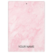 Porte-bloc Porte - bloc Personnaliser en marbre rose (Dos)