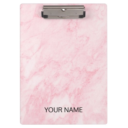 Porte-bloc Porte - bloc Personnaliser en marbre rose (Devant)