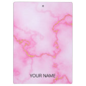 Porte-bloc Porte - bloc Personnaliser en marbre rose (Dos)