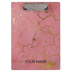 Porte-bloc Porte - bloc Personnaliser en marbre rose