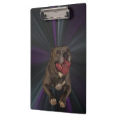 Porte-bloc Porte - bloc Pitbull du noeud bleu (Gauche)