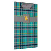 Porte-bloc Porte - bloc Plaid bleu et orange (Swatch)