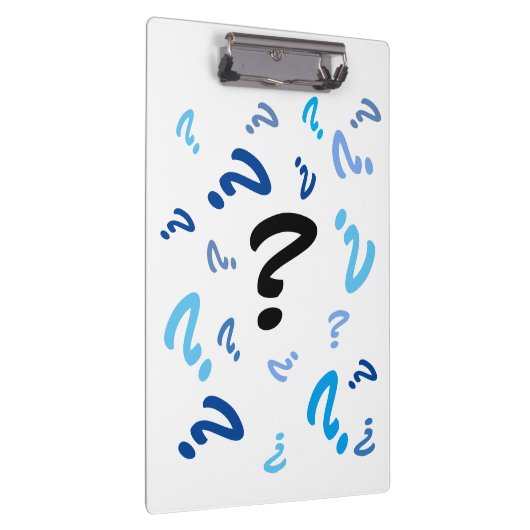 Porte-bloc Porte - bloc - Points d'interrogation dans le blue (Swatch)