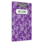 Porte-bloc Porte - bloc pourpre personnalisé de Paisley (Swatch)