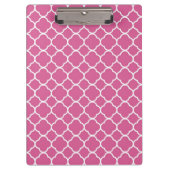 Porte-bloc Porte - bloc Quatrefoil rose Preppy (Devant)