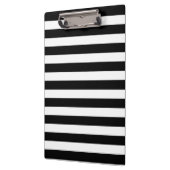 Porte-bloc Porte - bloc rayé noir et blanc personnalisable (Gauche)