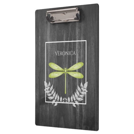 Porte-bloc Porte - bloc rustique de libellule verte (Gauche)