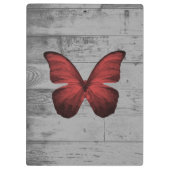 Porte-bloc Porte - bloc rustique du papillon rouge (Dos)