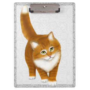 Porte-bloc Porte - bloc tigré de chaton de gingembre orange