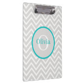 Porte-bloc Porte - bloc turquoise Chevron Monogram (Swatch)