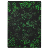 Porte-bloc Porte - bloc vert floral (Dos)
