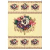 Porte-bloc Porte - bloc victorien "a doré pensées" (Dos)