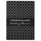 Porte-bloc Porte - bloc wedding planner personnalisé | Élégan (Dos)