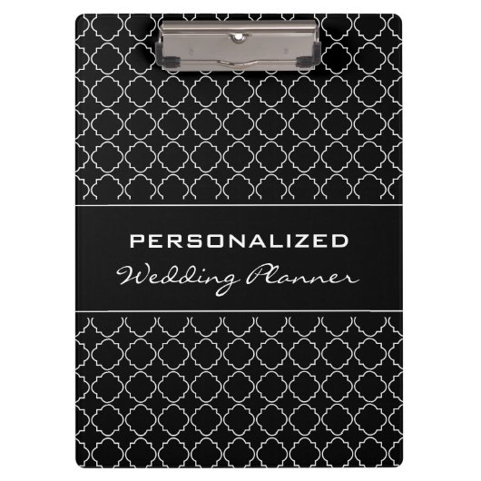 Porte-bloc Porte - bloc wedding planner personnalisé | Élégan (Devant)