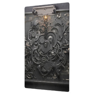 Porte-bloc Porte-cartes mécanique Steampunk