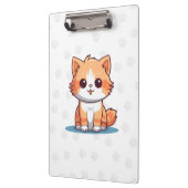 Porte-bloc Porte-documents avec empreinte de patte de chat mi (Gauche)