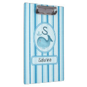 Porte-bloc Porte-documents Baleine Bébé Mignon Rayures Bleues (Swatch)