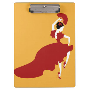 Porte-bloc Porte-documents de danseuse flamenca