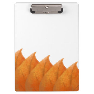 Porte-bloc Porte-documents feuilles orange automne